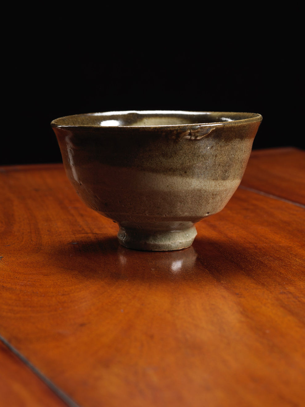 Shoji Hamada, Teabowl with Iron Rim, c1960s