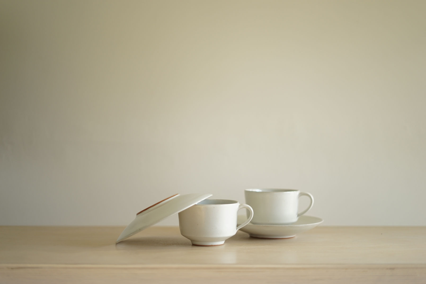 Rupert Spira, Pair of White Cup and Saucers