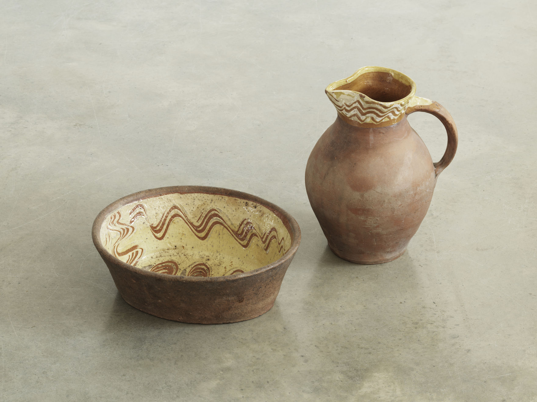 Antique, Galena glazed Water Pitcher, c. 1900/10