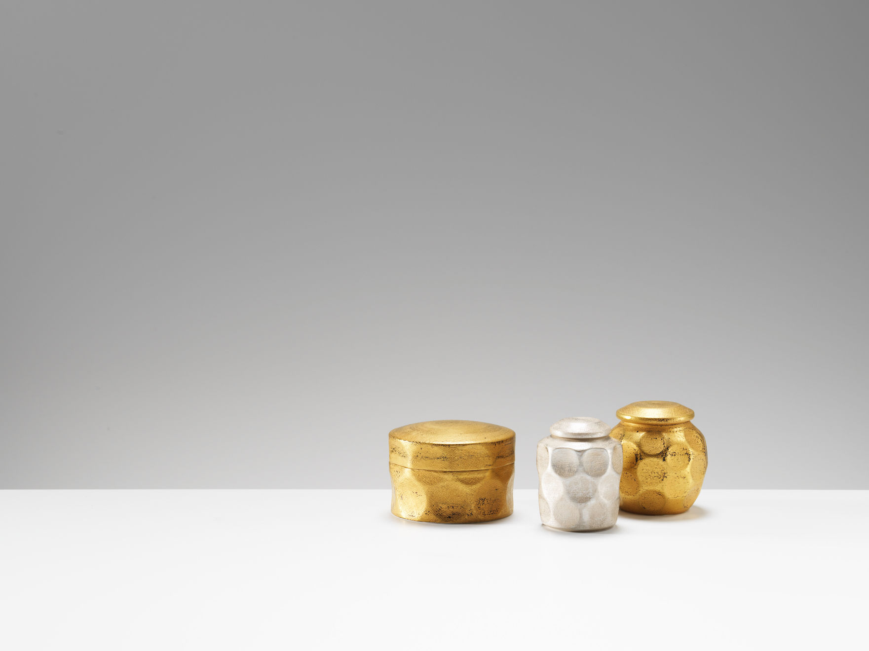 Sasaki Fumiyo, Tea Caddy with dot design, 2020