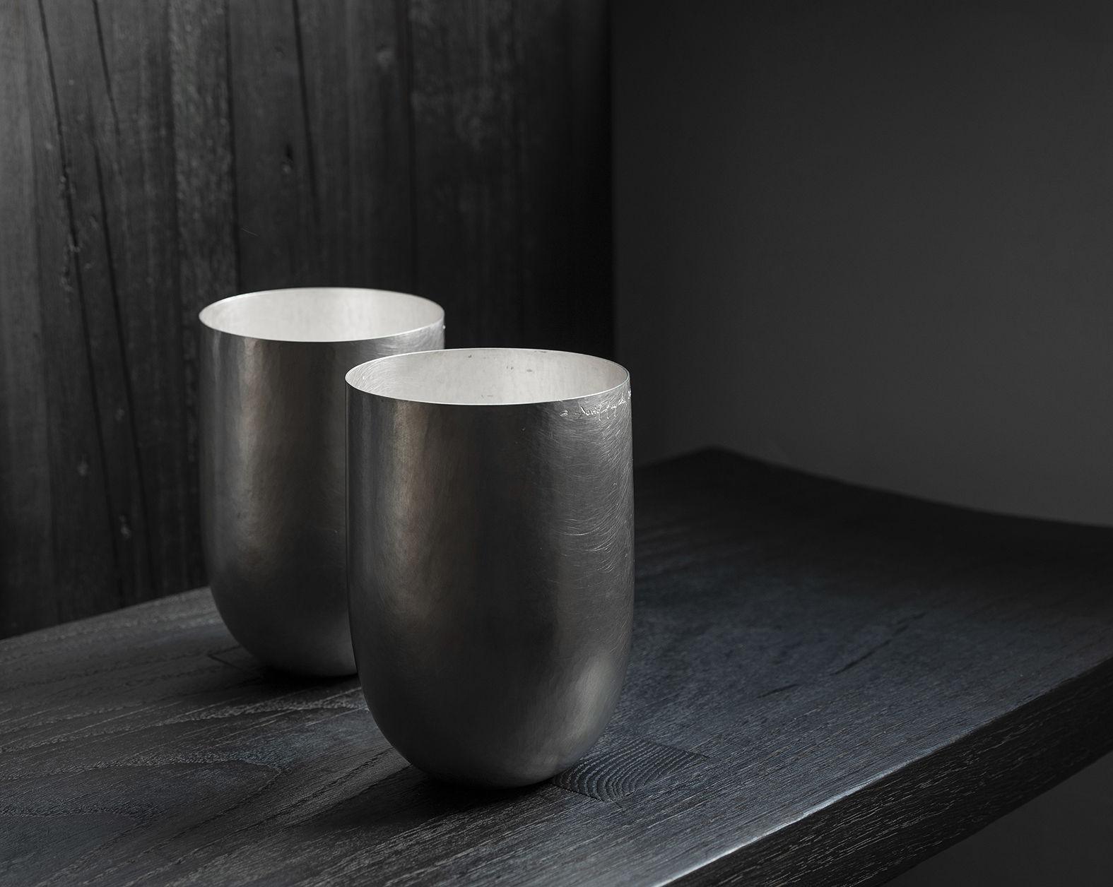 David Huycke, Two Beakers on Plinth