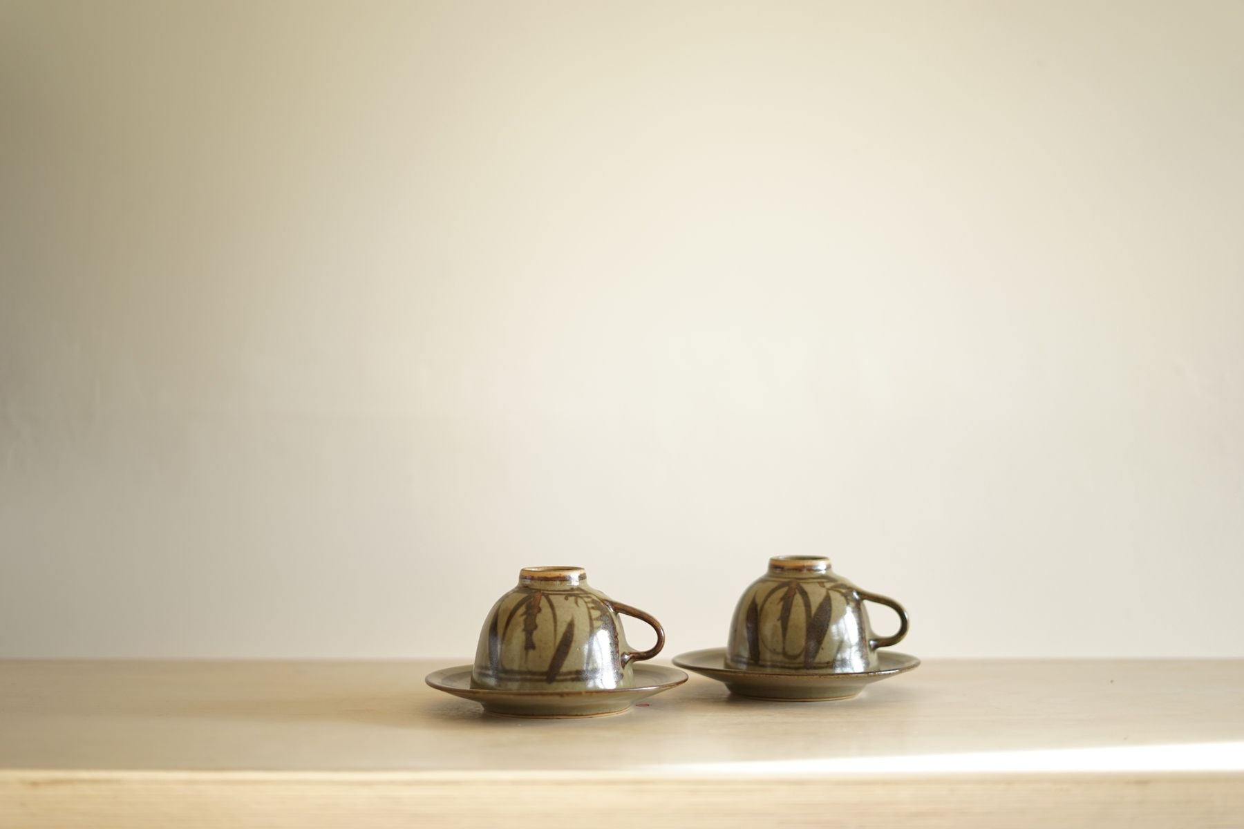Harry & May Davis, Pair of Cup and Saucers, c. 1946 - 62