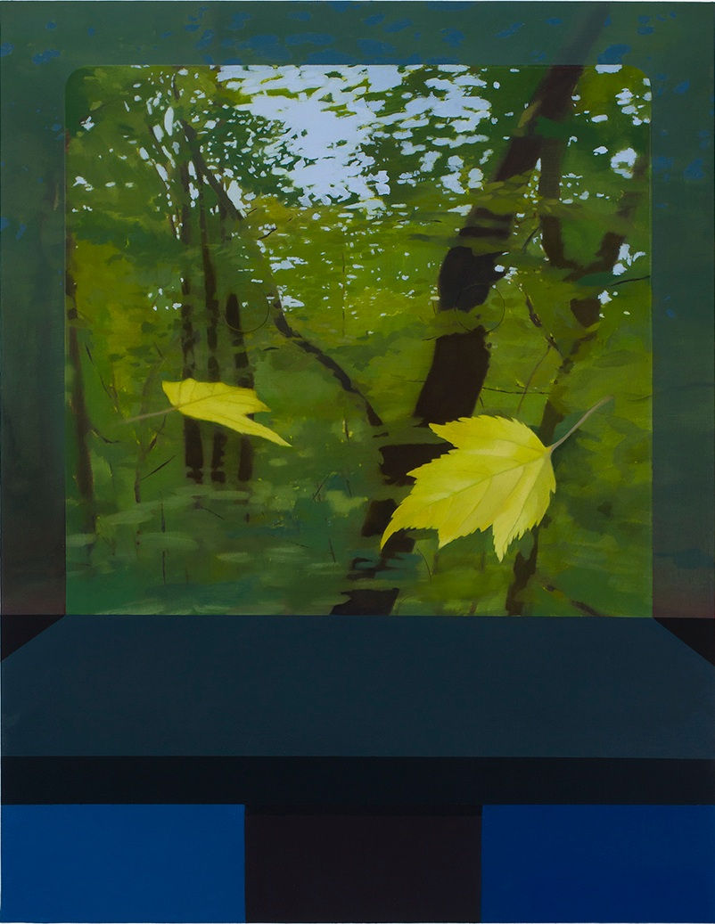 Sarah Pater, Two leaves (forest view, relief), 2022