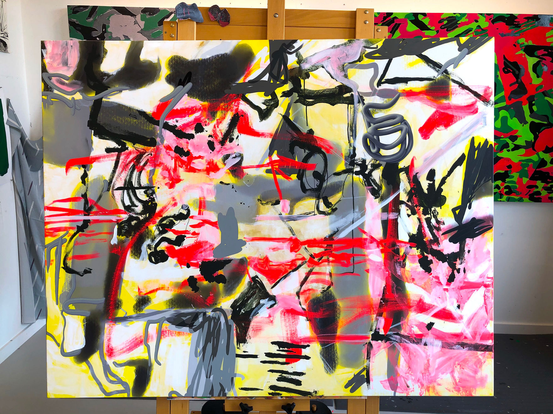 Paula Crown, Aspen Map (Yellow Abstraction), 2019-2020