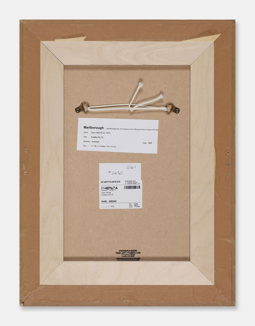 John Virtue (Monotypes), London No.74, 2007