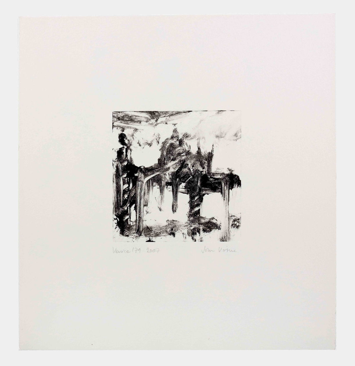 John Virtue (Monotypes), Venice No.179, 2007