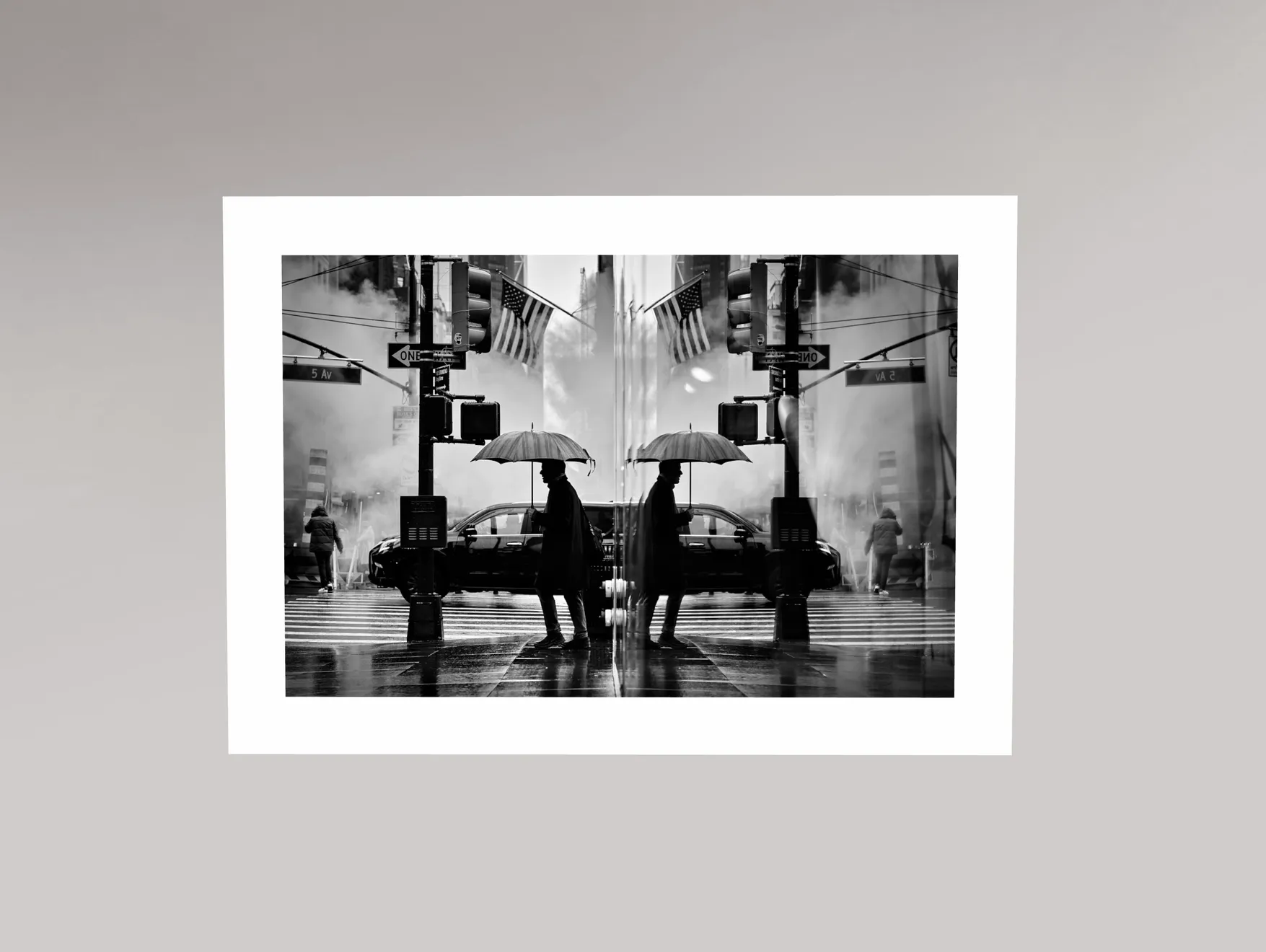 PHIL PENMAN, Umbrella Man, 5th Avenue, New York, 2025