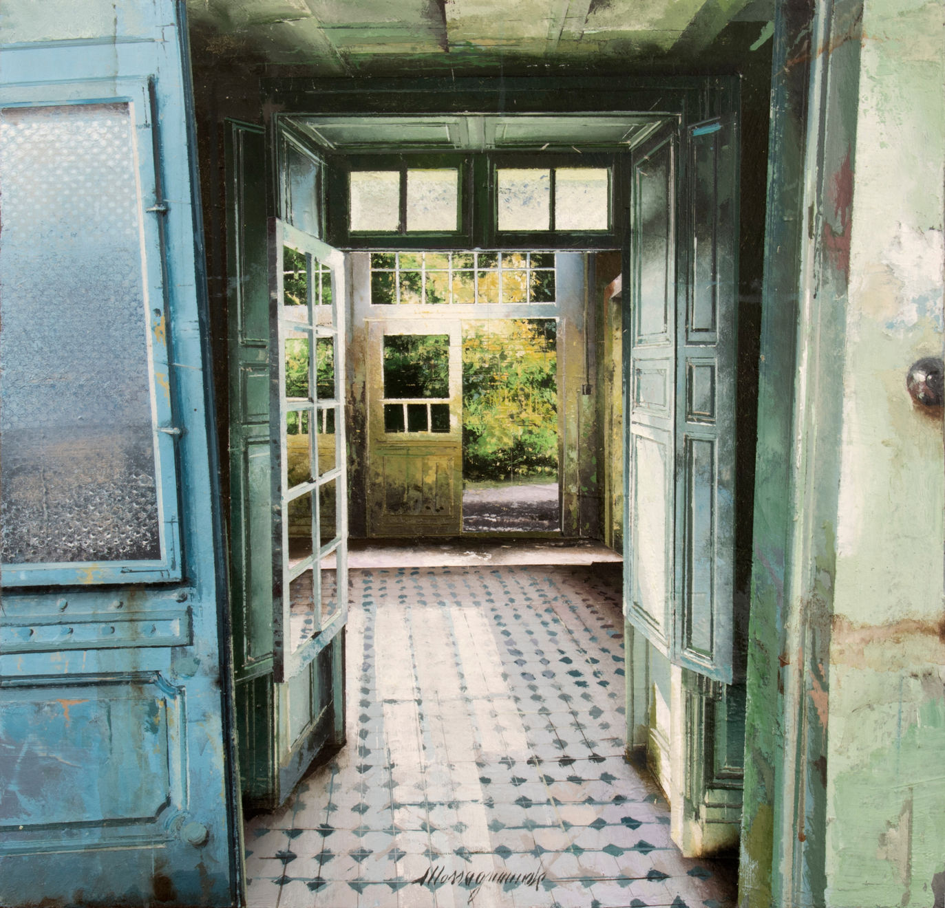 Vetrata sul giardino