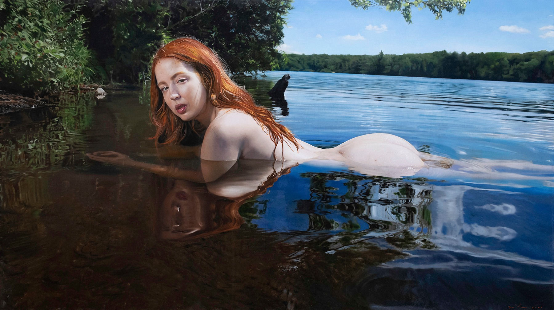 Yigal Ozeri, Erna in the Water, 2020