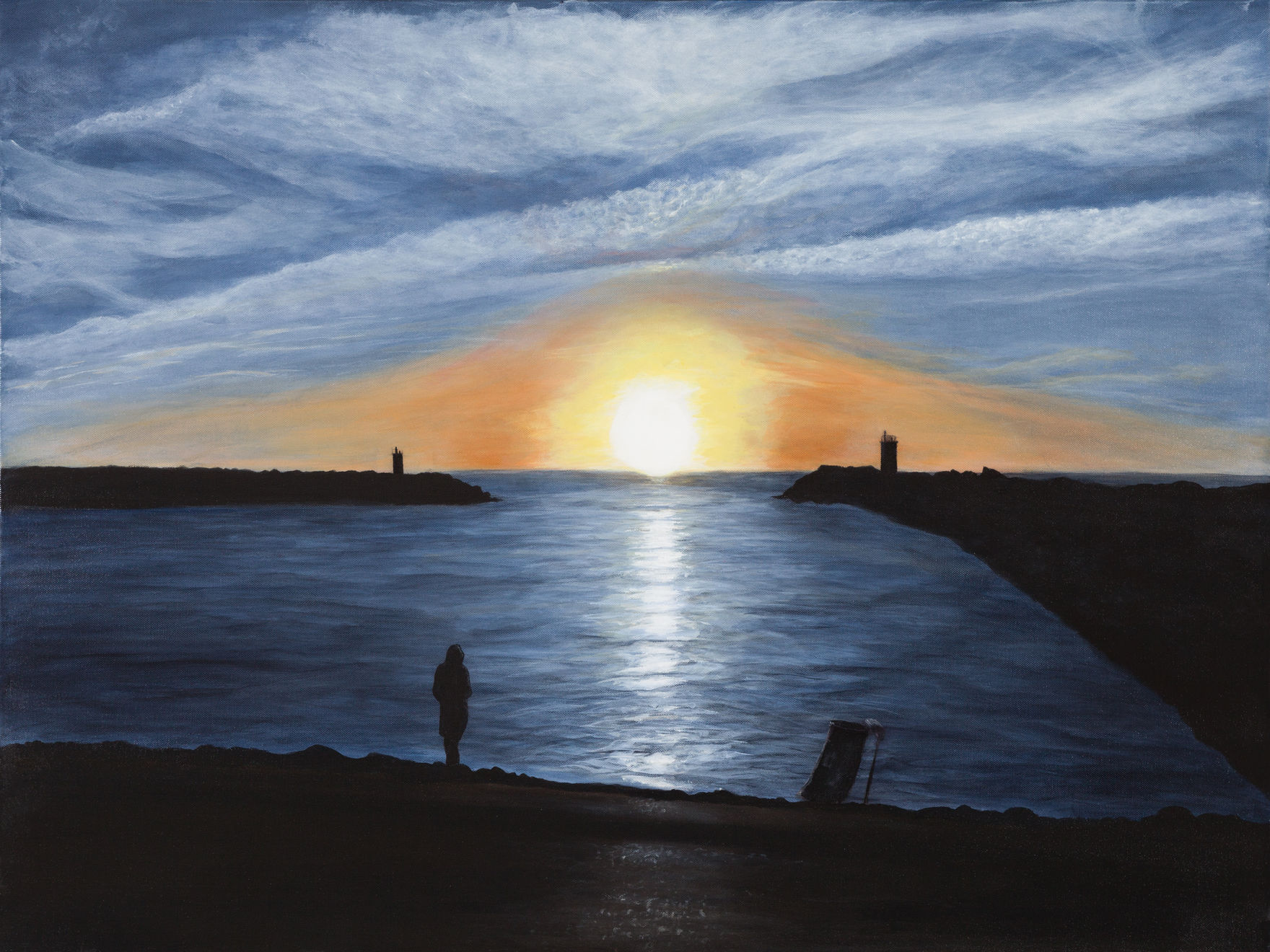 Timothy Spall, Waveless Today, Nazare, 2021