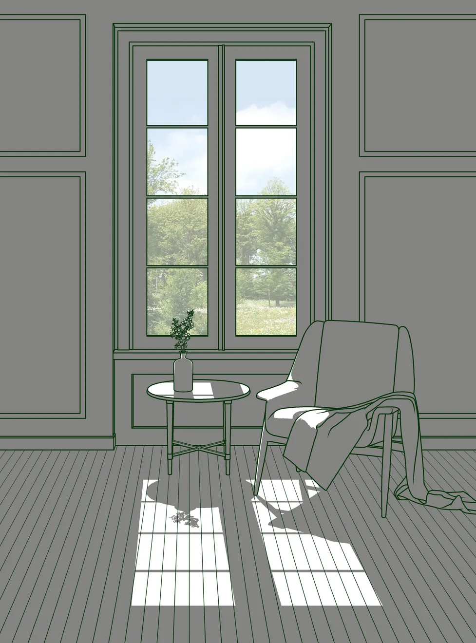 Hwang Seontae, The Space with Sunshine VI, 2025