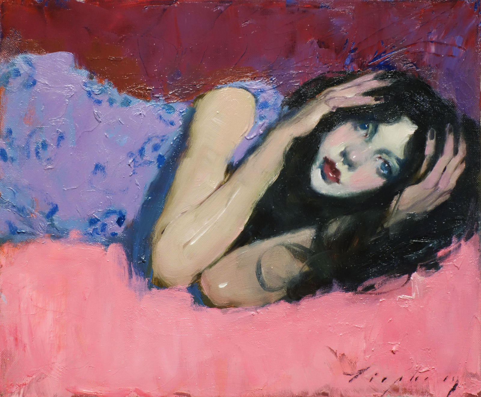 Malcolm Liepke, Head in Hands, 2018