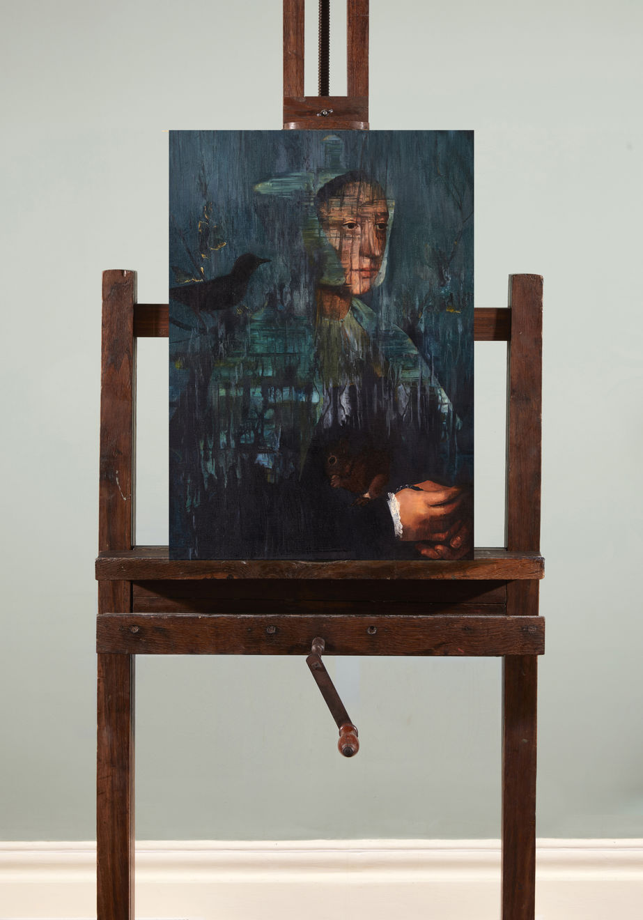 Poppy De Havilland, Lady with a Squirrel and a Starling Installation