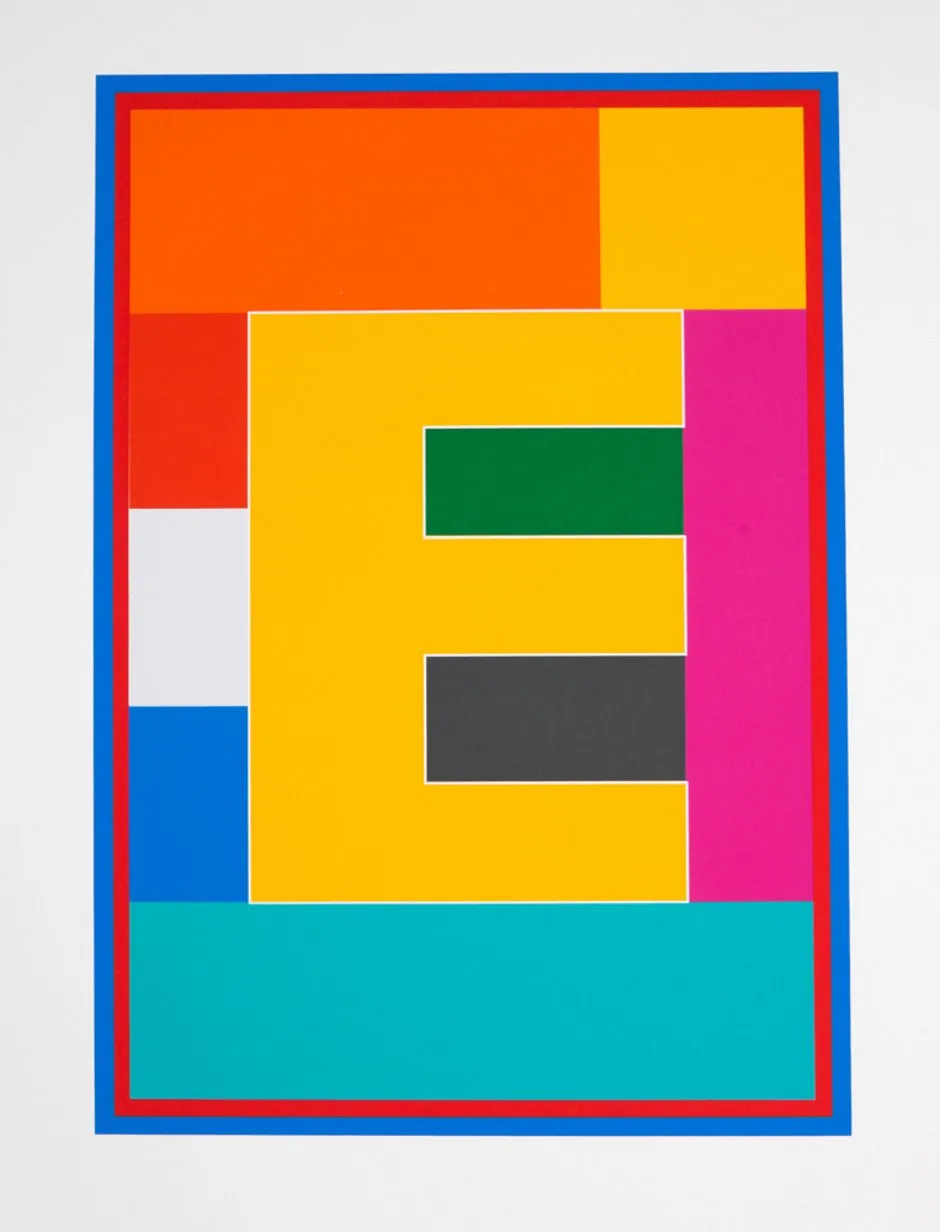 Peter Blake, Dazzle Alphabet - E