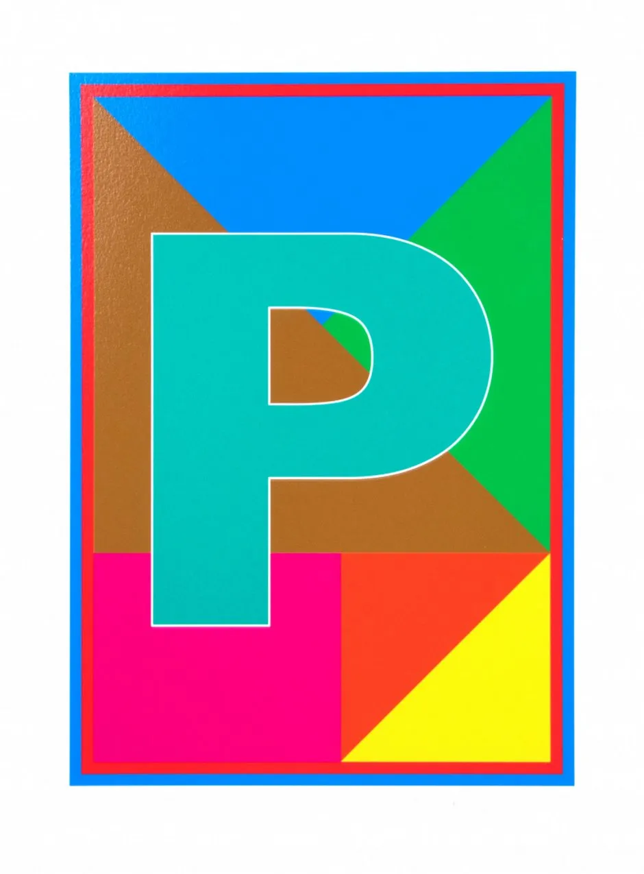 Peter Blake, Dazzle Alphabet - P