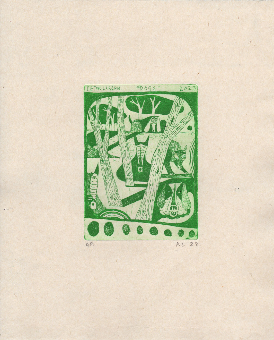 Peter Larsen, Untitled 4 (Dogs), 2023