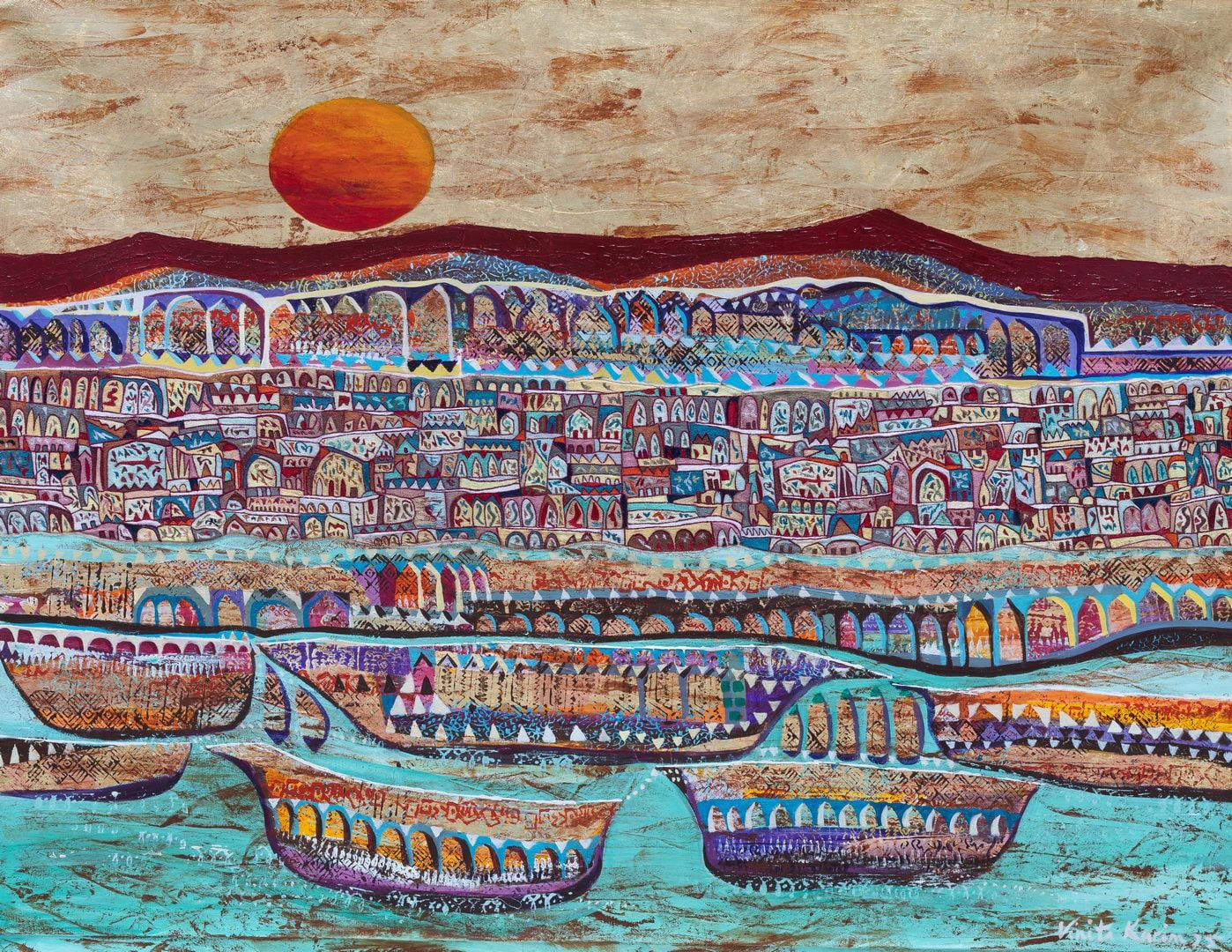 Vinita Karim, Liquid Light, endless sky, 2025