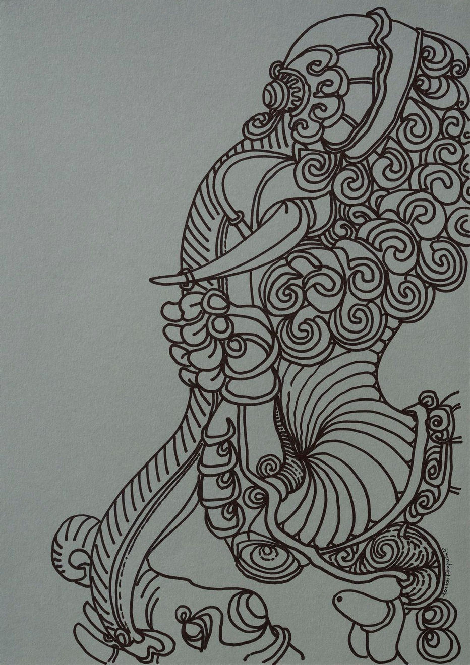 Nandan Purkayastha, Untitled - II (Surreal Signatures), 2023