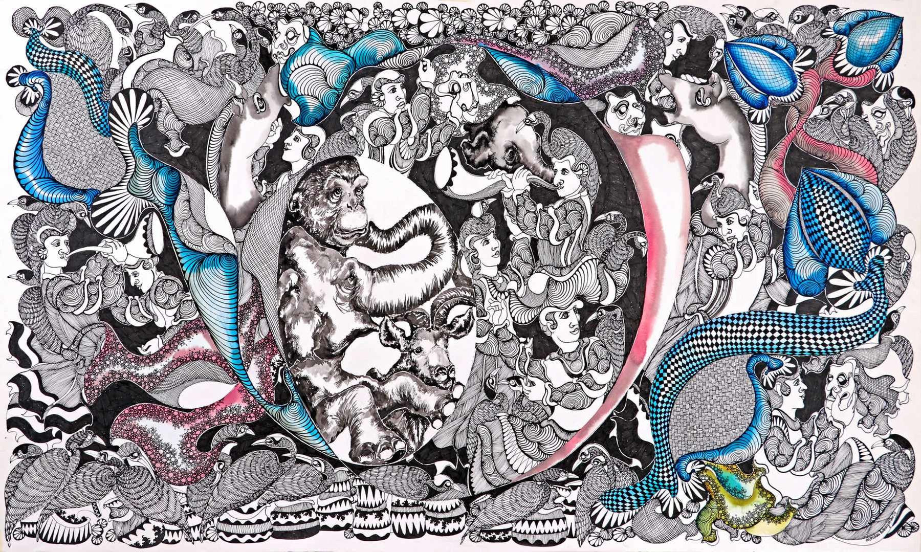 Nandan Purkayastha, Conversations With Time (Celestial Realms), 2023