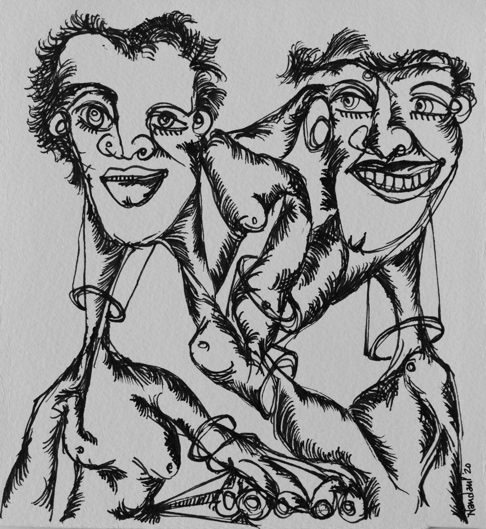 Nandan Purkayastha, Untitled - VIII (Fervent Forms), 2023