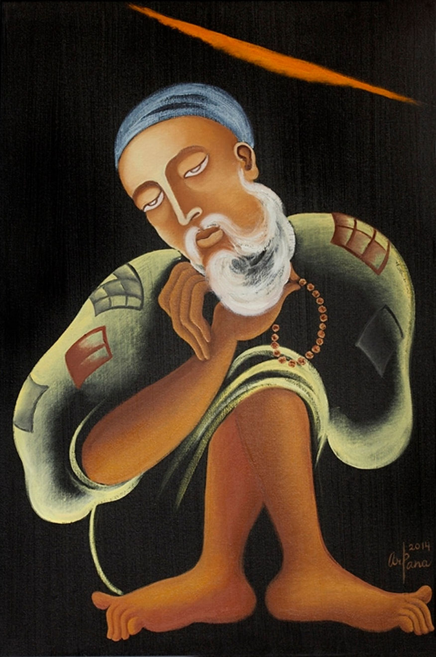Arpana Caur, Nanakji, 2014