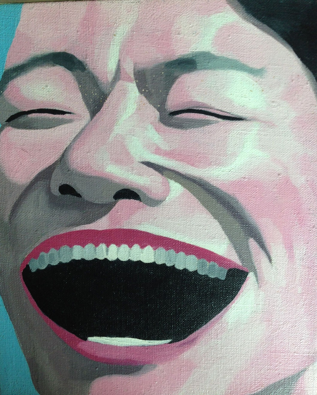 Yue Minjun, 99 Idols Series No. 17, 1996