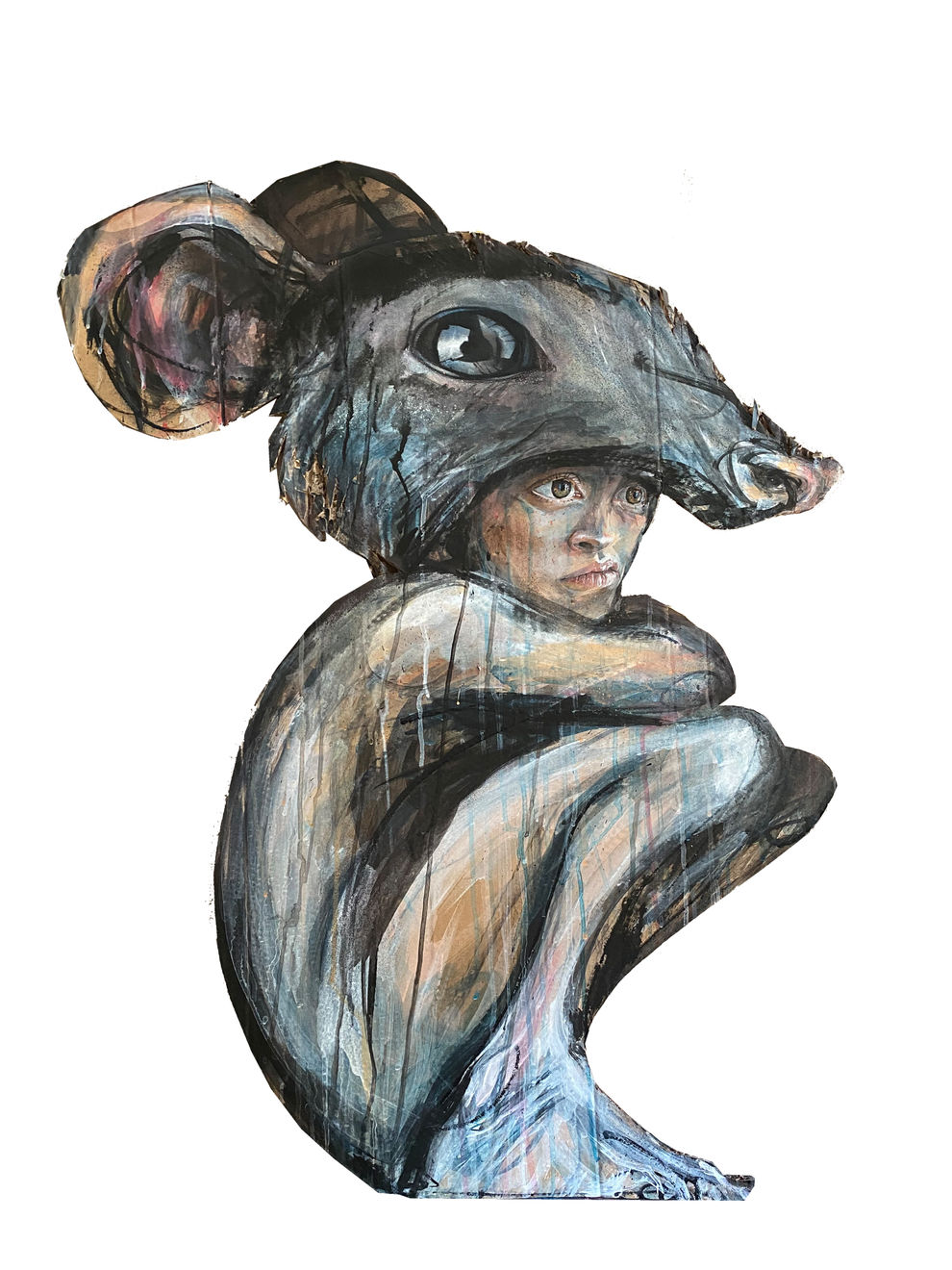 Herakut, Disapproving Rat, 2020