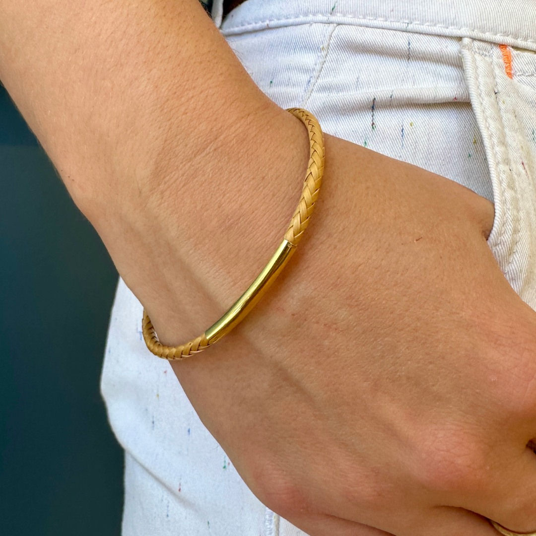 Sandra Frias, Gold Weave Bracelet