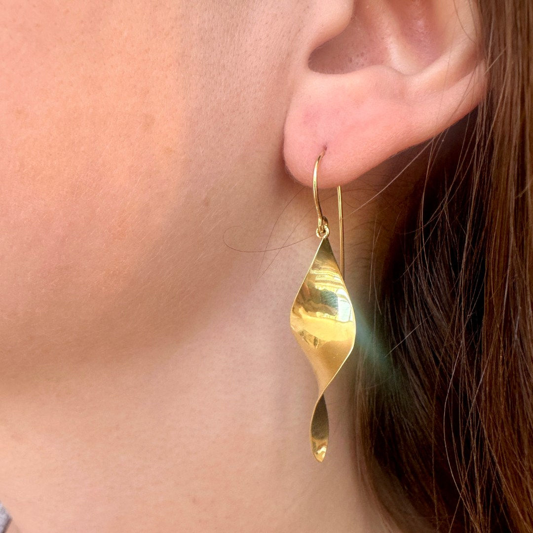 Timo Krapf, Polished Gilia Petal Earrings