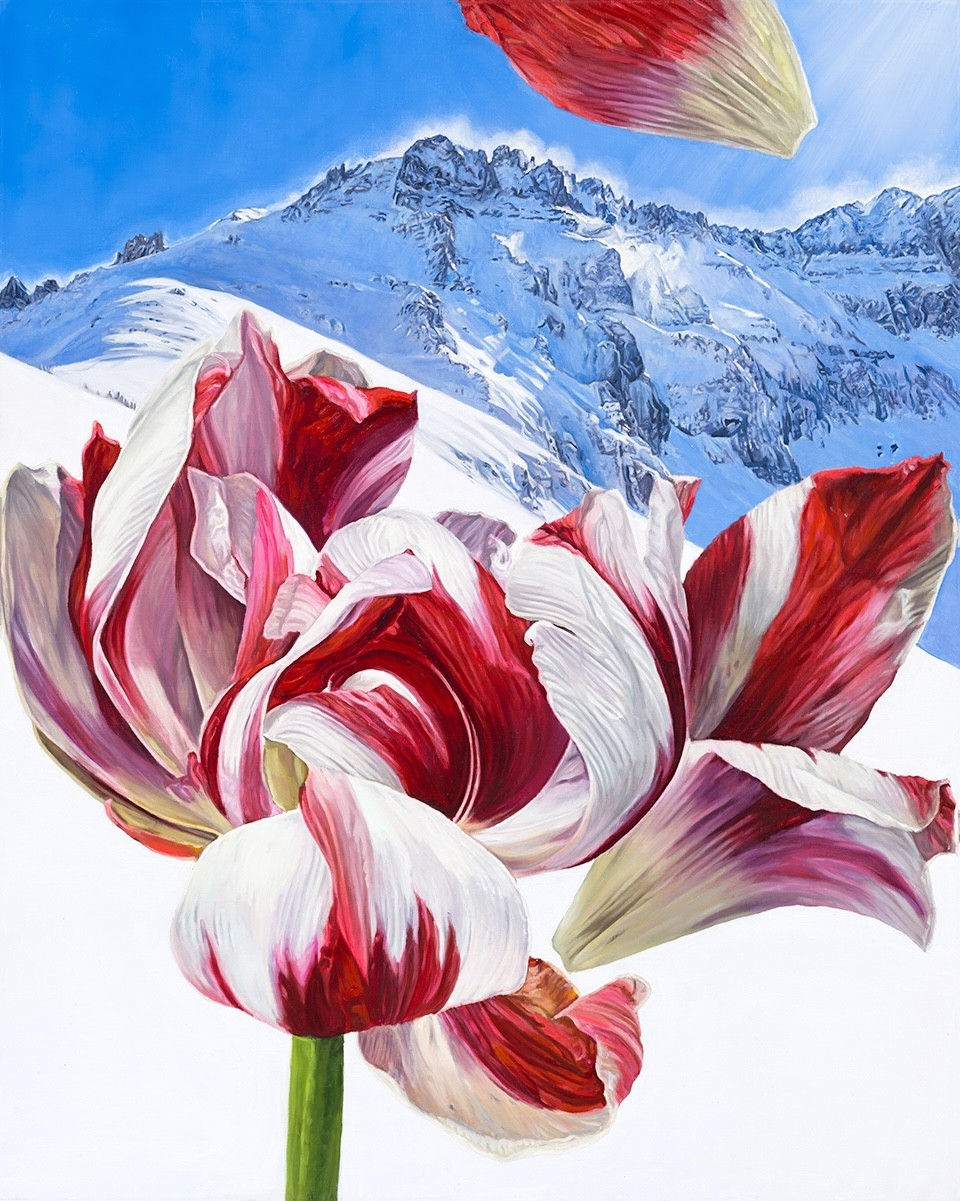 Nicole Finger, Red, White, and Bluebird Day, 2024