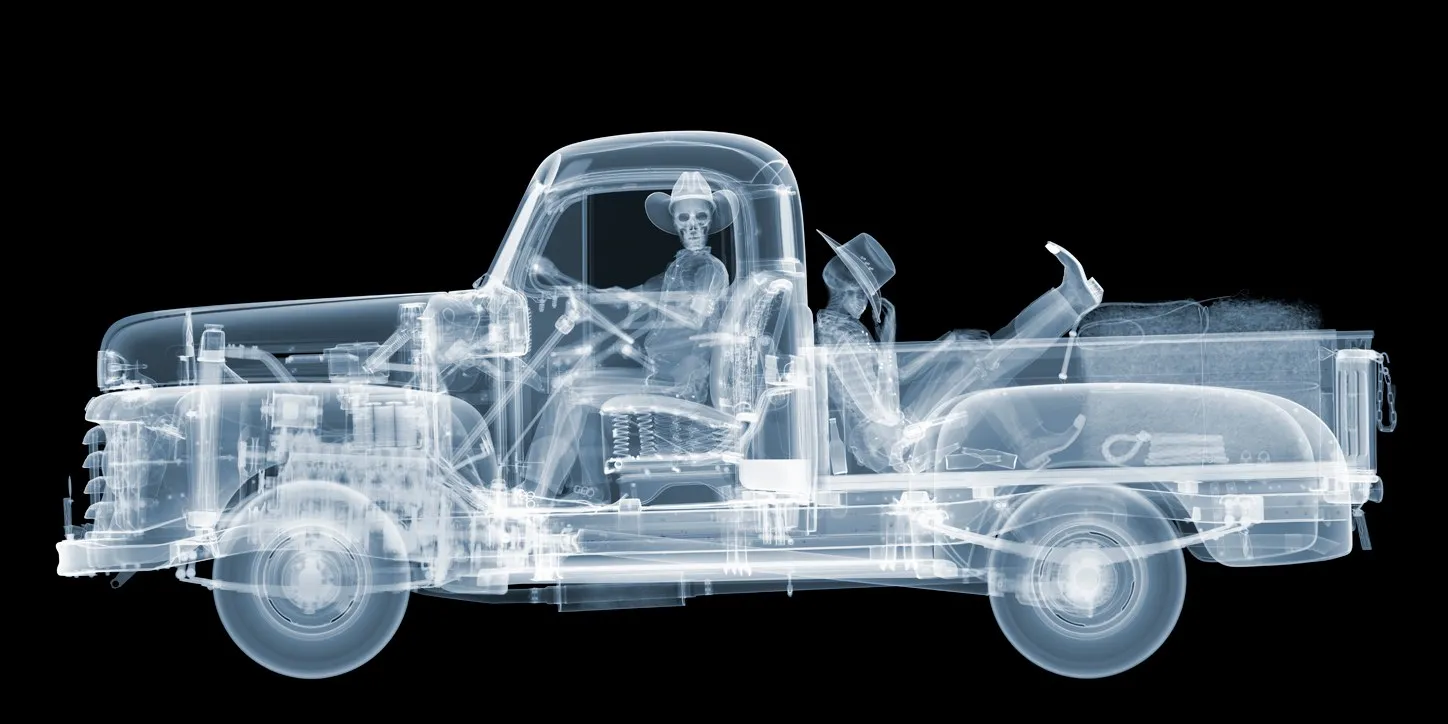 Nick Veasey, 1948 Mercury Cowboys