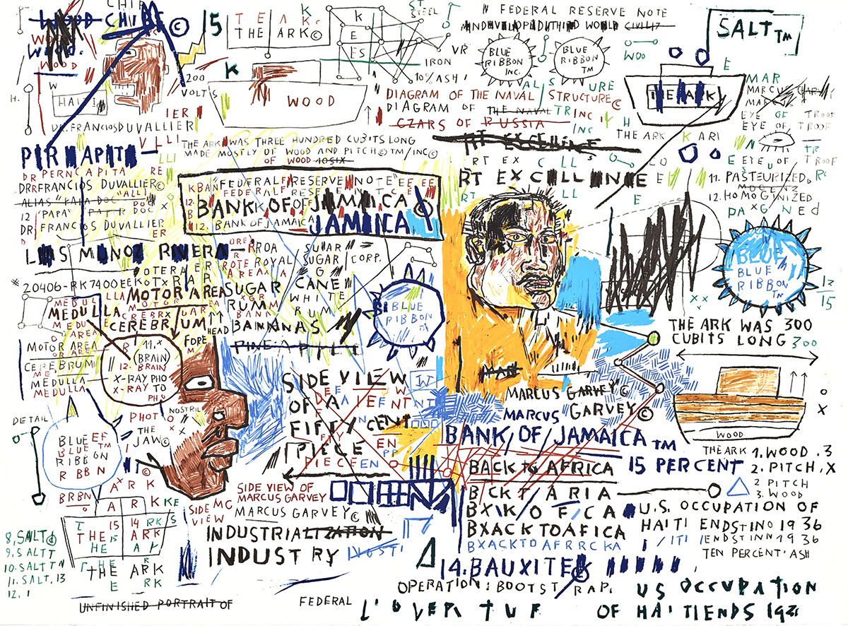 Jean-Michel Basquiat, 50 Cent Piece, 2020