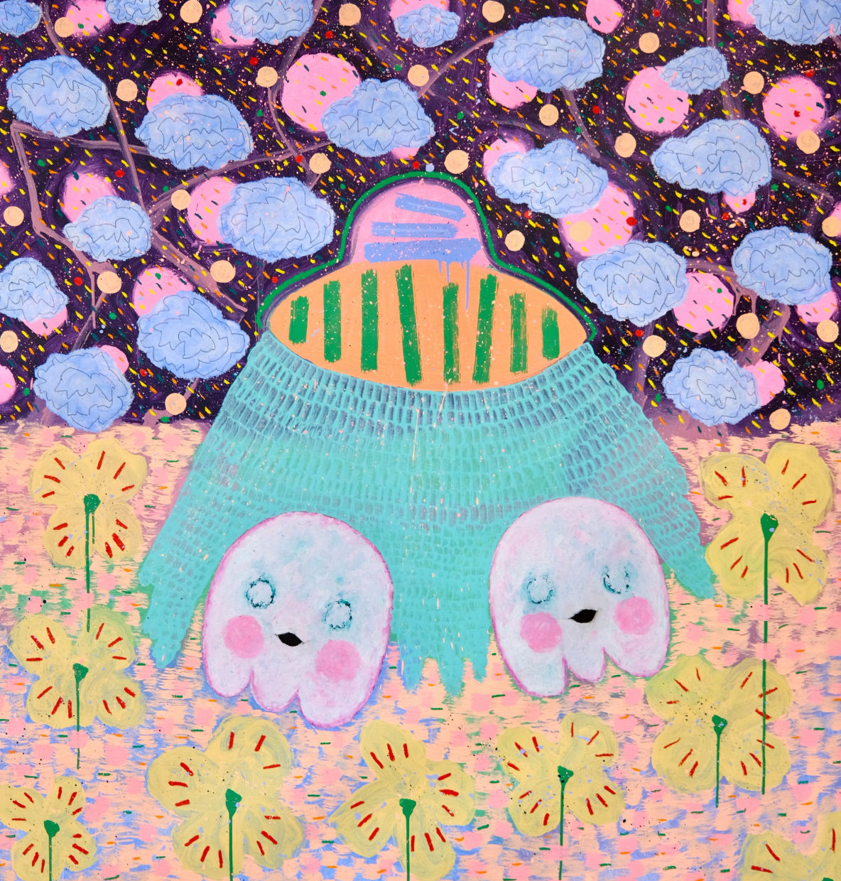 Adam Handler, Ghost Buddy Abduction Where The Yellow Flowers Live, 2023