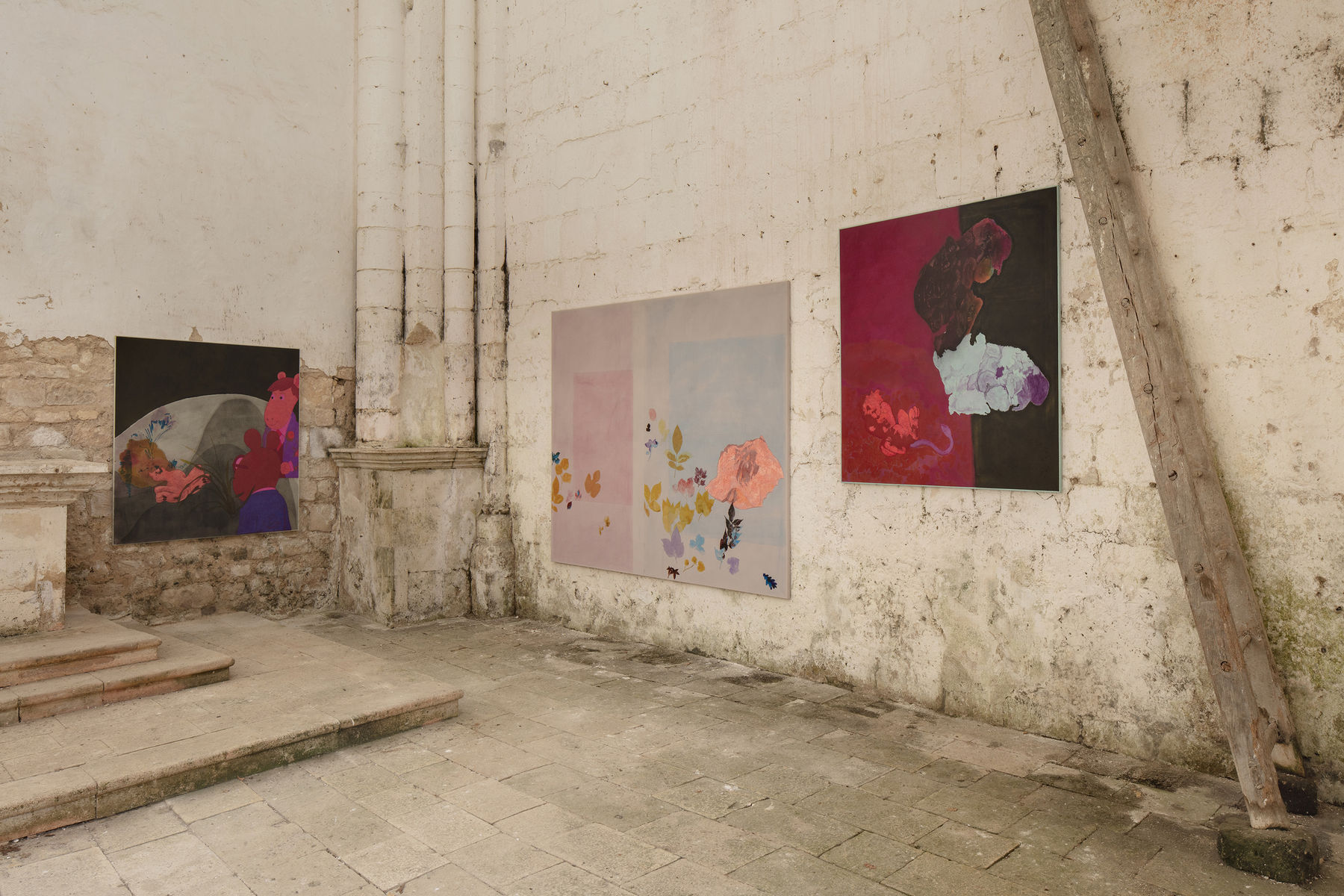 Dustin Hodges, "Pink Shadow," Installation View, Villa Atrata, 2023