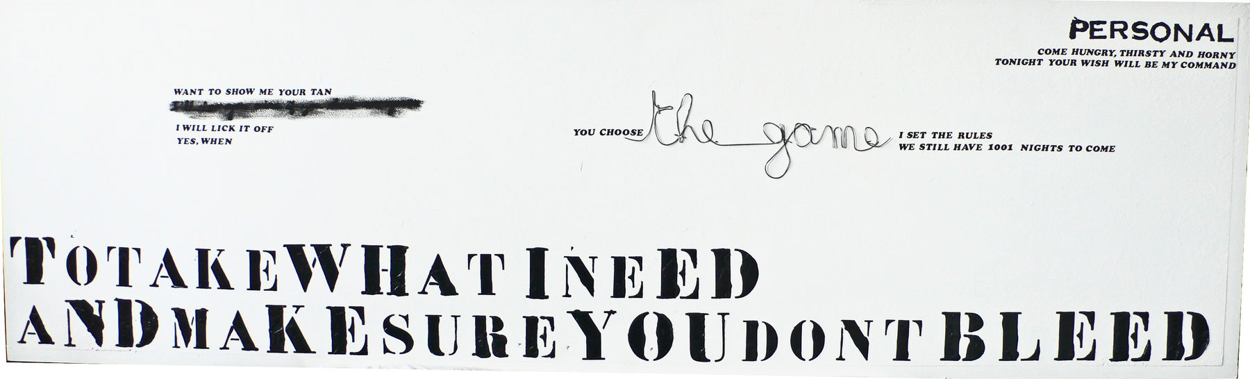 by Ohne Titel, The game (Homage to you) , 2010