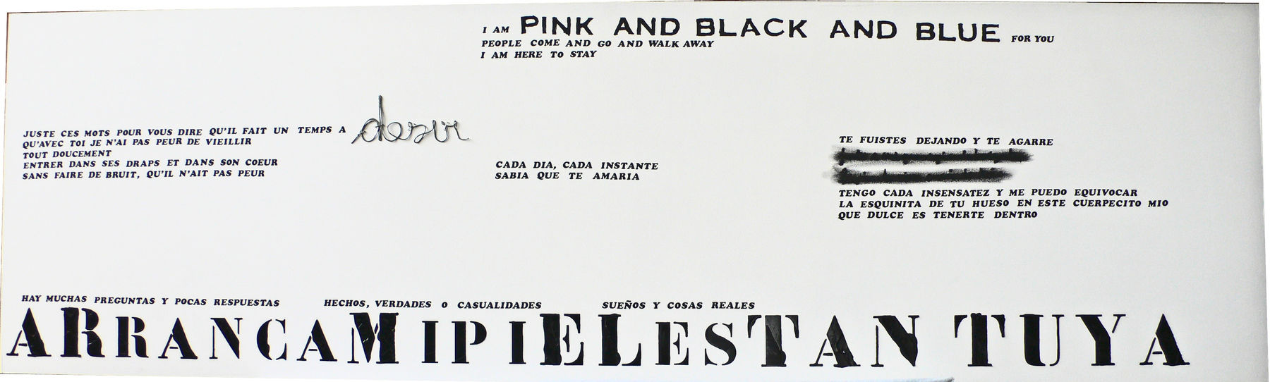 by Ohne Titel, Desir (Homage to you) , 2010