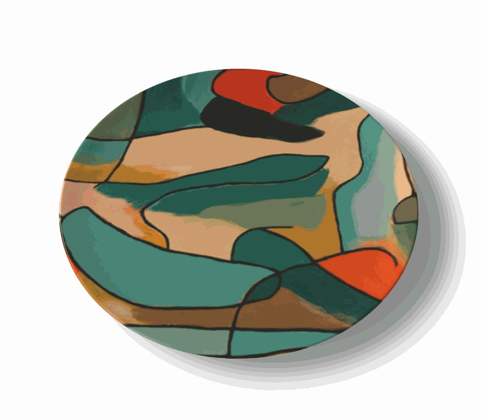 by Ohne Titel, Par pure nécessité et ressenti [MP China Plates], 2023