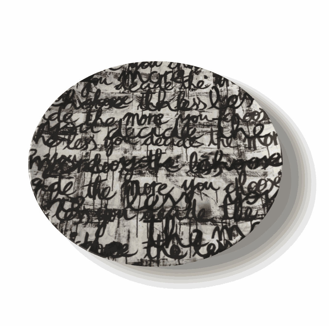 by Ohne Titel, The more you choose, the less you decide [China Plates], 2023