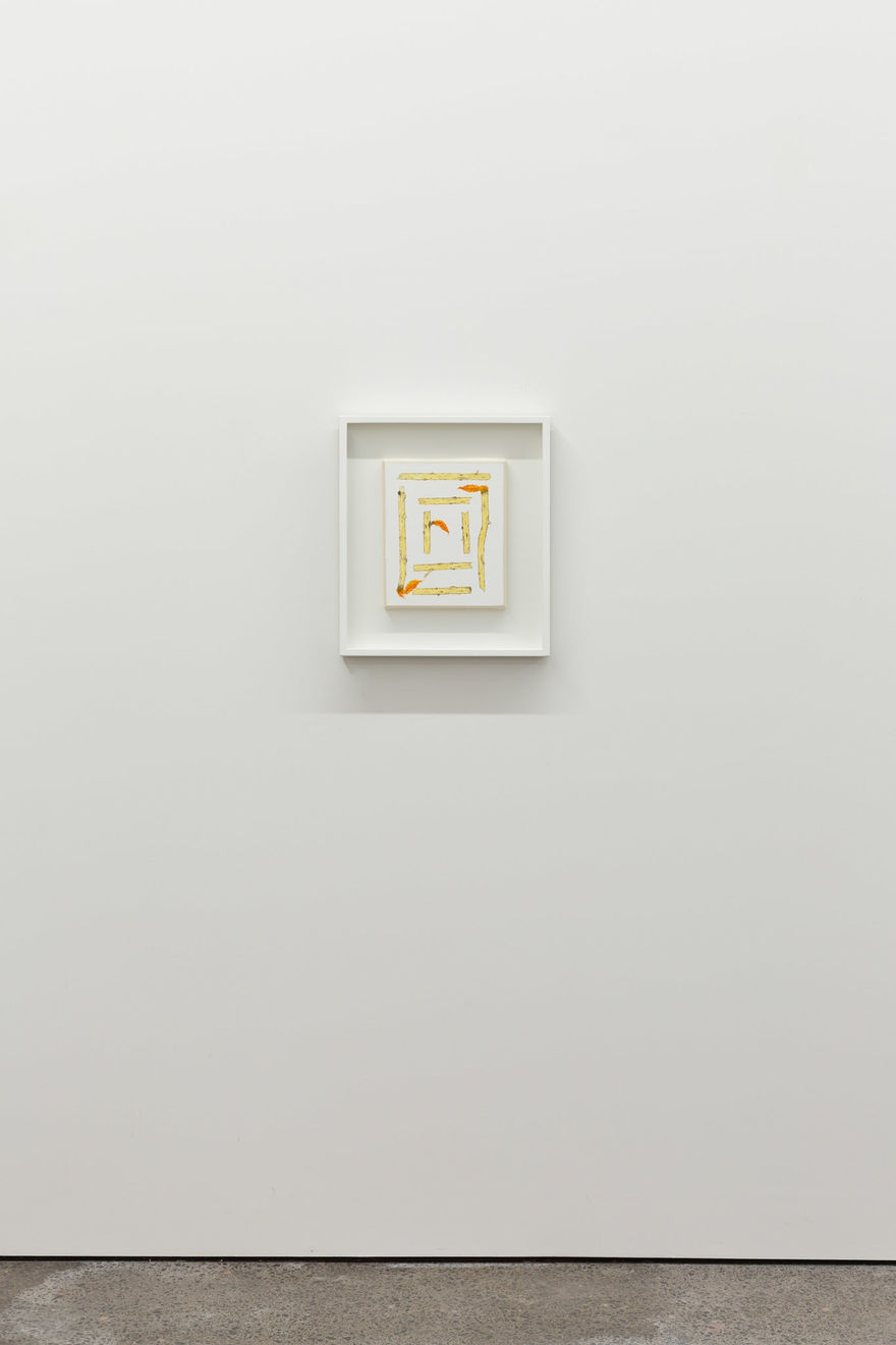 Zina Swanson, Imagined wood with leaf flames (Burn wood and the flames will form themselves into the shapes of the leaves of the trees from which the wood came), 2020