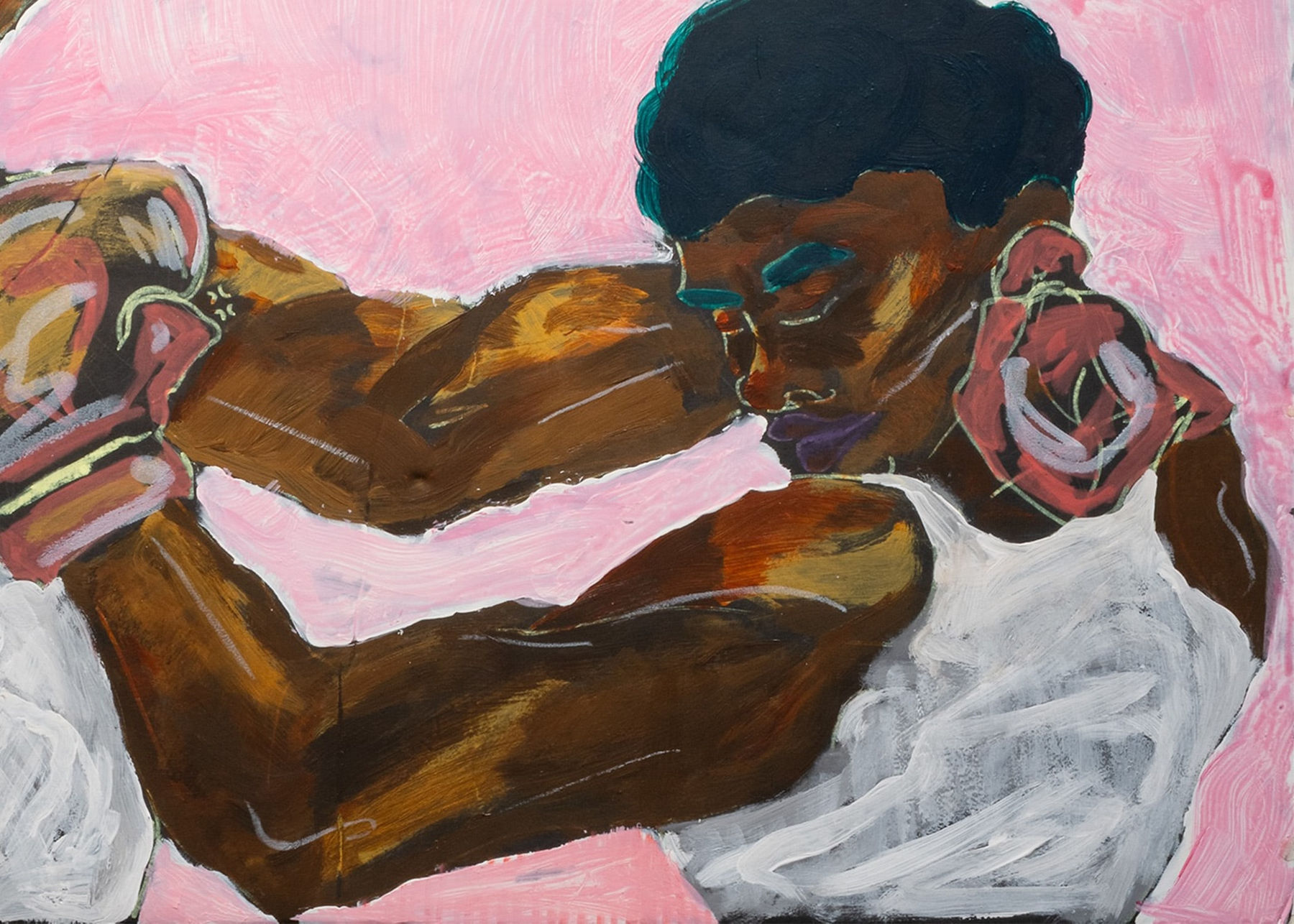 Betty Ogundipe, Pink Fight, 2022