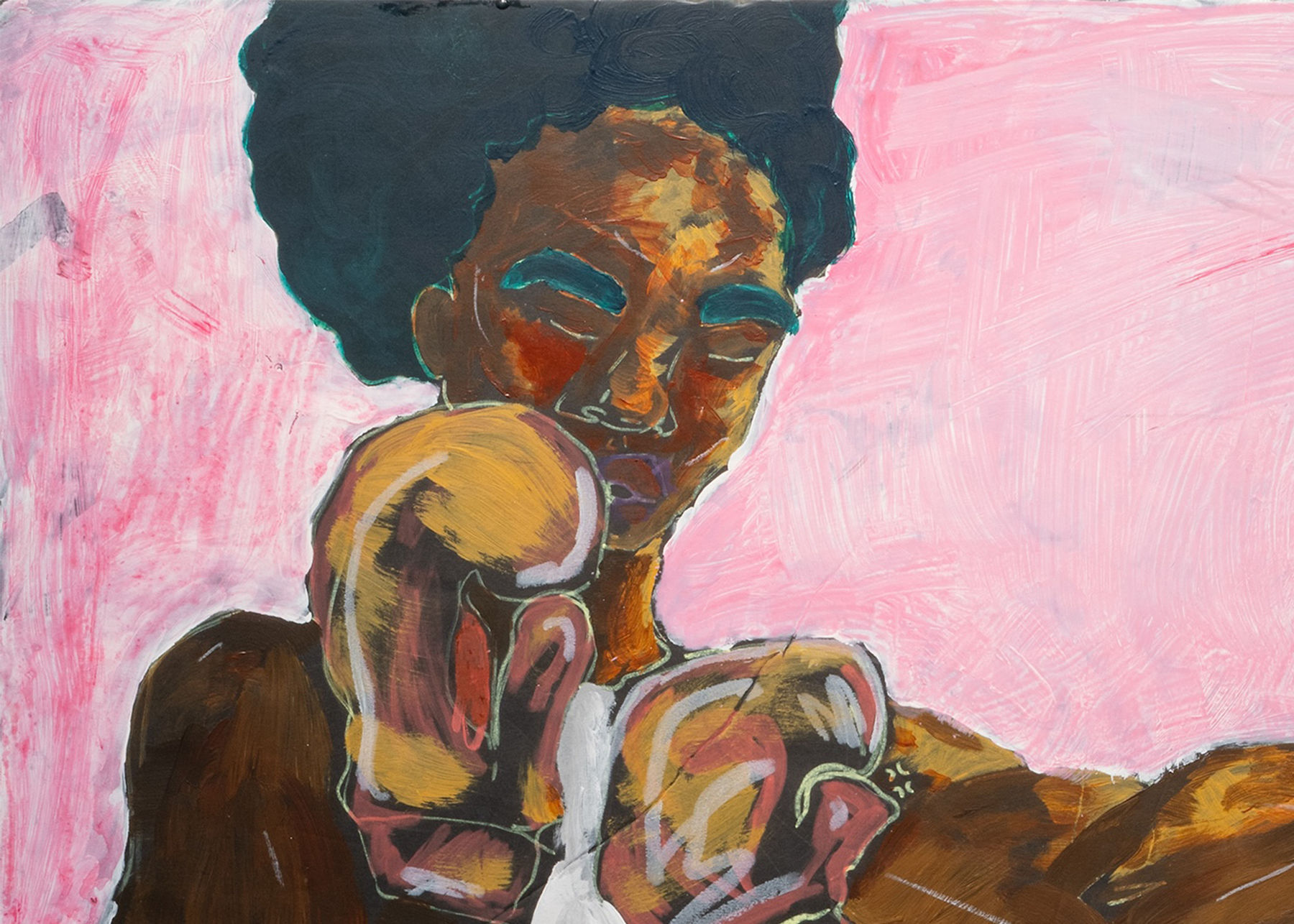 Betty Ogundipe, Pink Fight, 2022