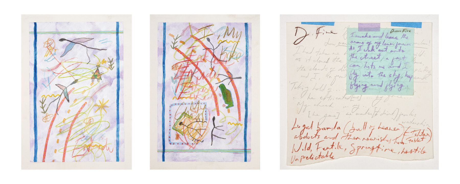 Areez Katki, Oneiria: Night 5 (studies and annotations), 2022