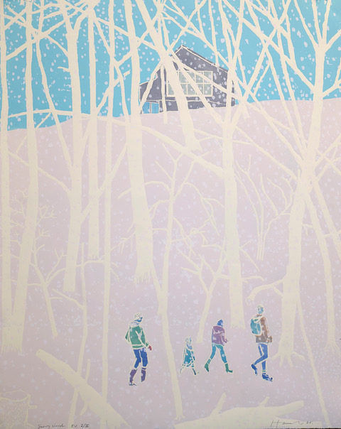 Tom Hammick, Snowy Wood, E.V 1/2, 2025