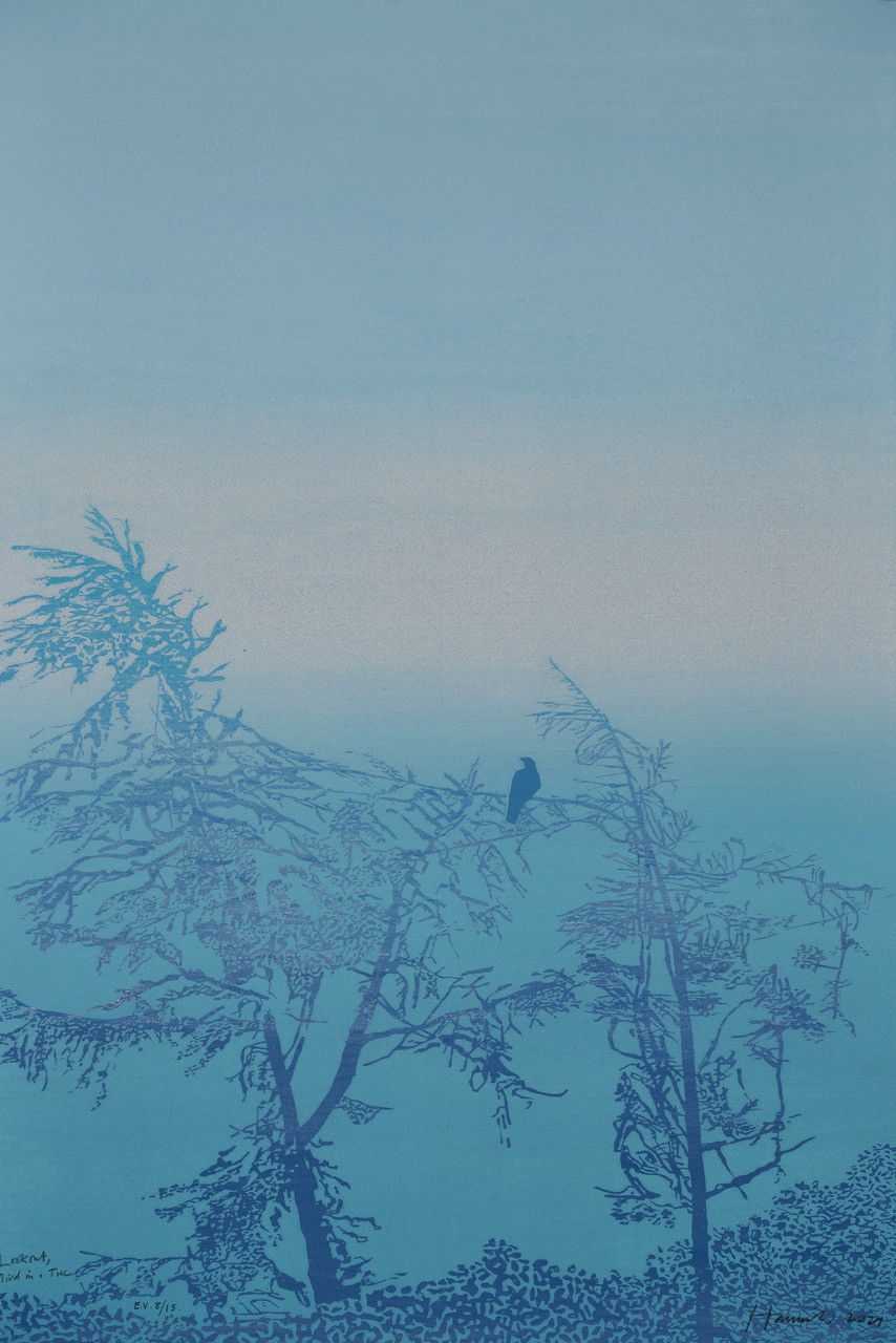 Tom Hammick, Lookout, Bird in a Tree E.V. 8/15, 2021