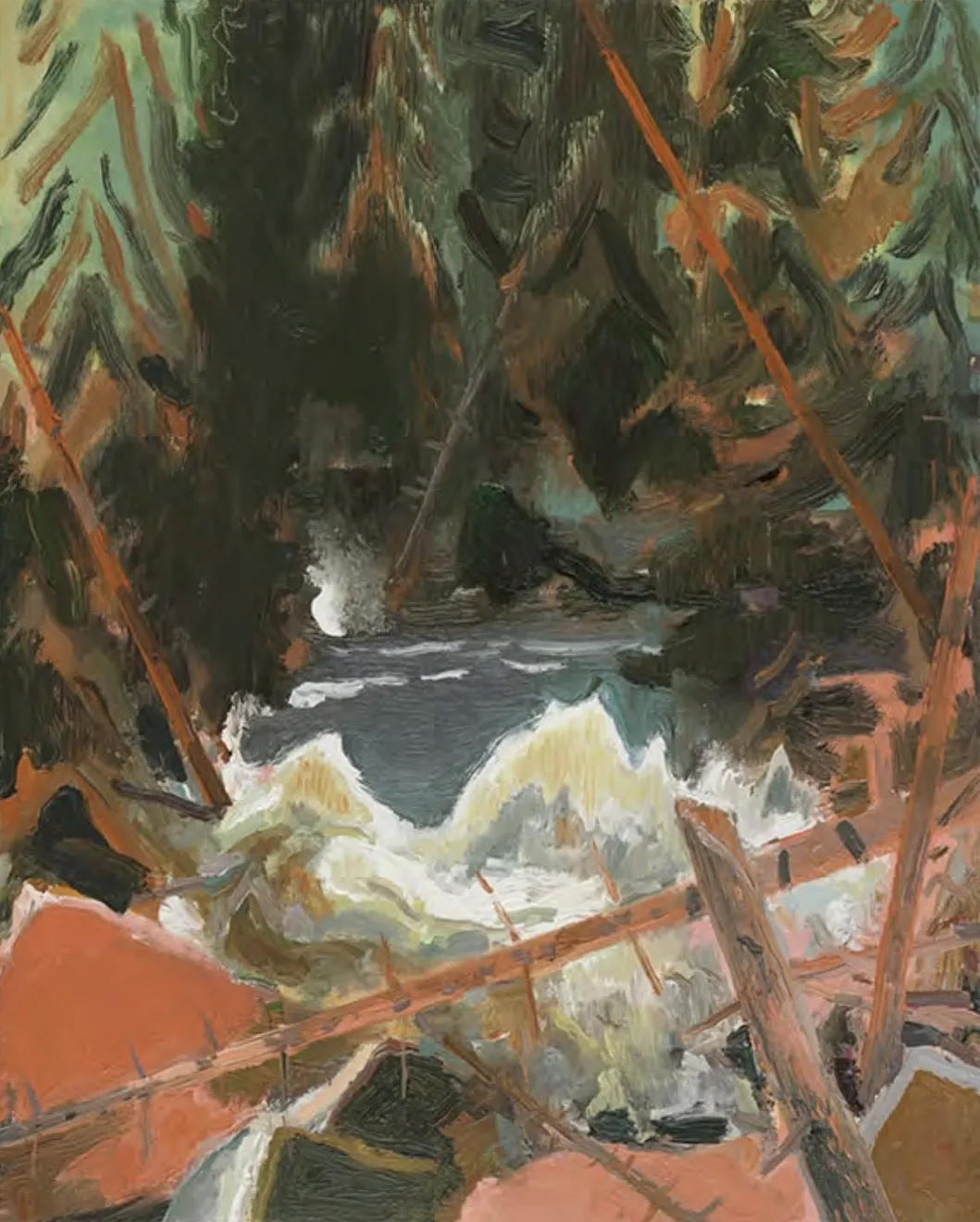 Eric Aho, Scarlet Downriver, 2020