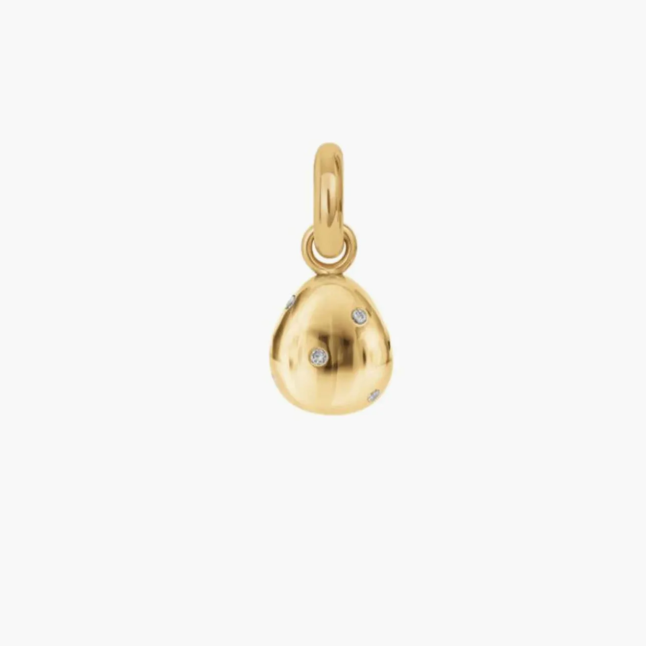 Ole Lynggaard Copenhagen, Gold sweet drops charm with diamond accents