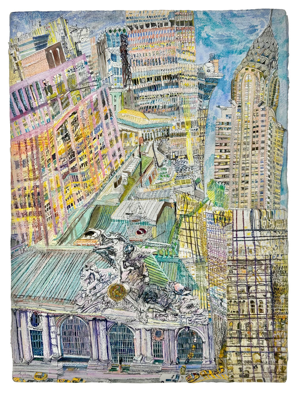 Olive Ayhens, Across the Street from Grand Central, 2013
