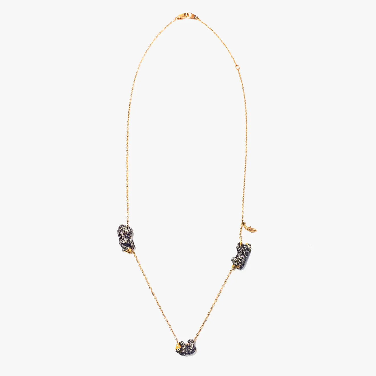 Bibi Van Der Velden, Trio Bear Necklace