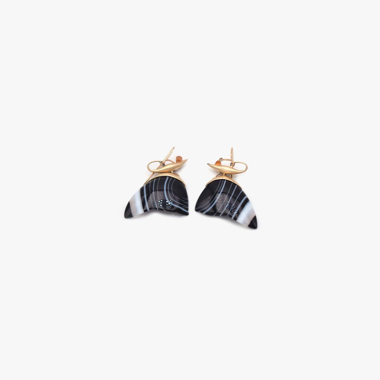 Gabriella Kiss, Stone Moth Earrings