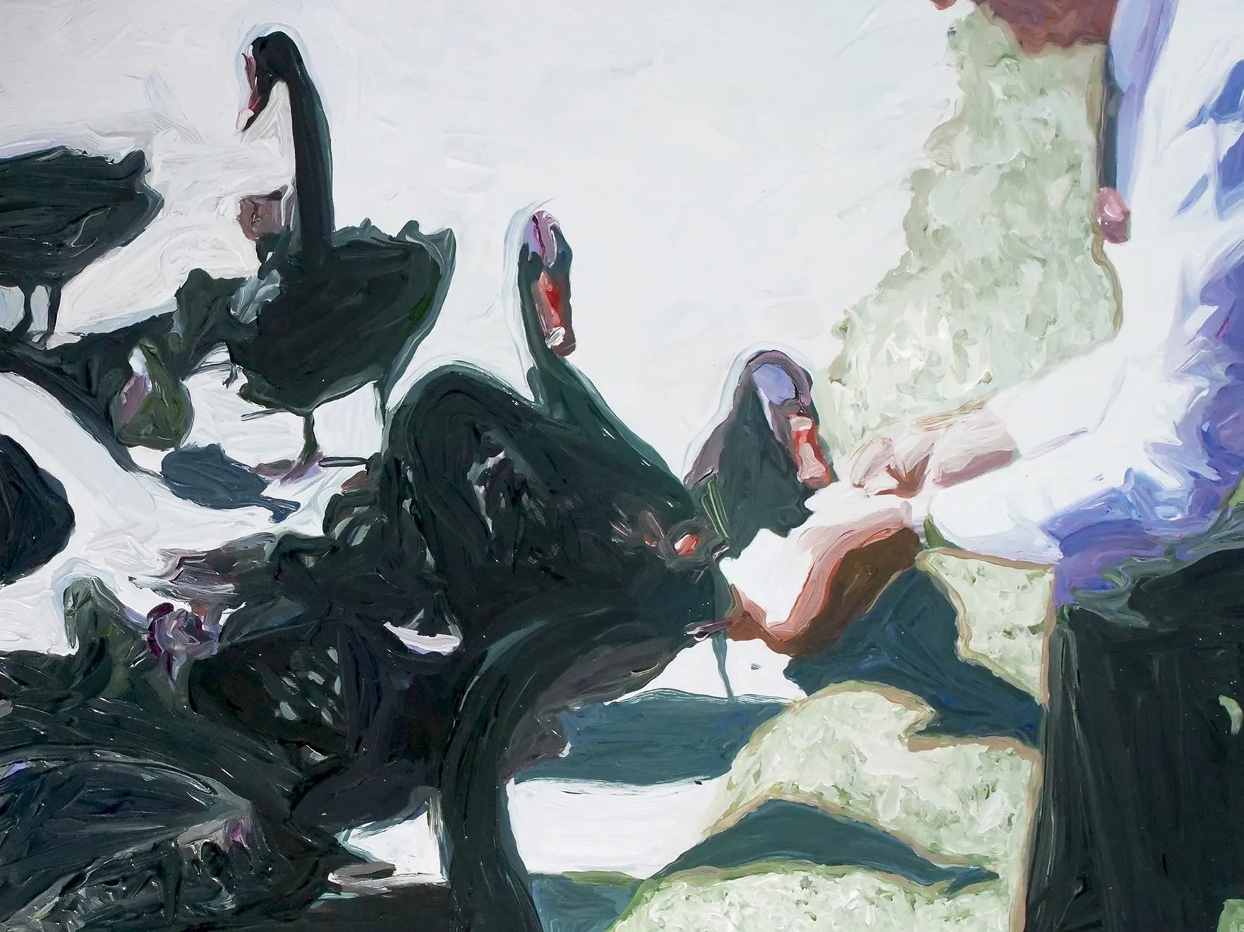 Lisa Golightly, Black Swans, 2024